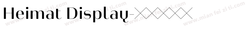 Heimat Display字体转换